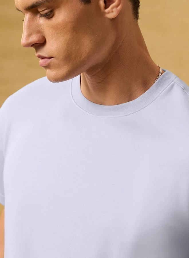 The Souled Store Men Premium Interlock Cotton Oversized T-Shirt
