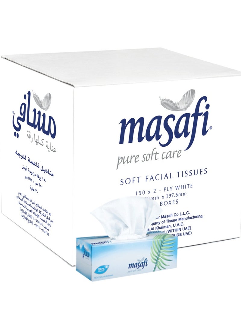 Masafi MASAFI WHOLESALE CARTON BOX SET OF 6 - 30 UNITS FACIAL TISSUE  - Image 1