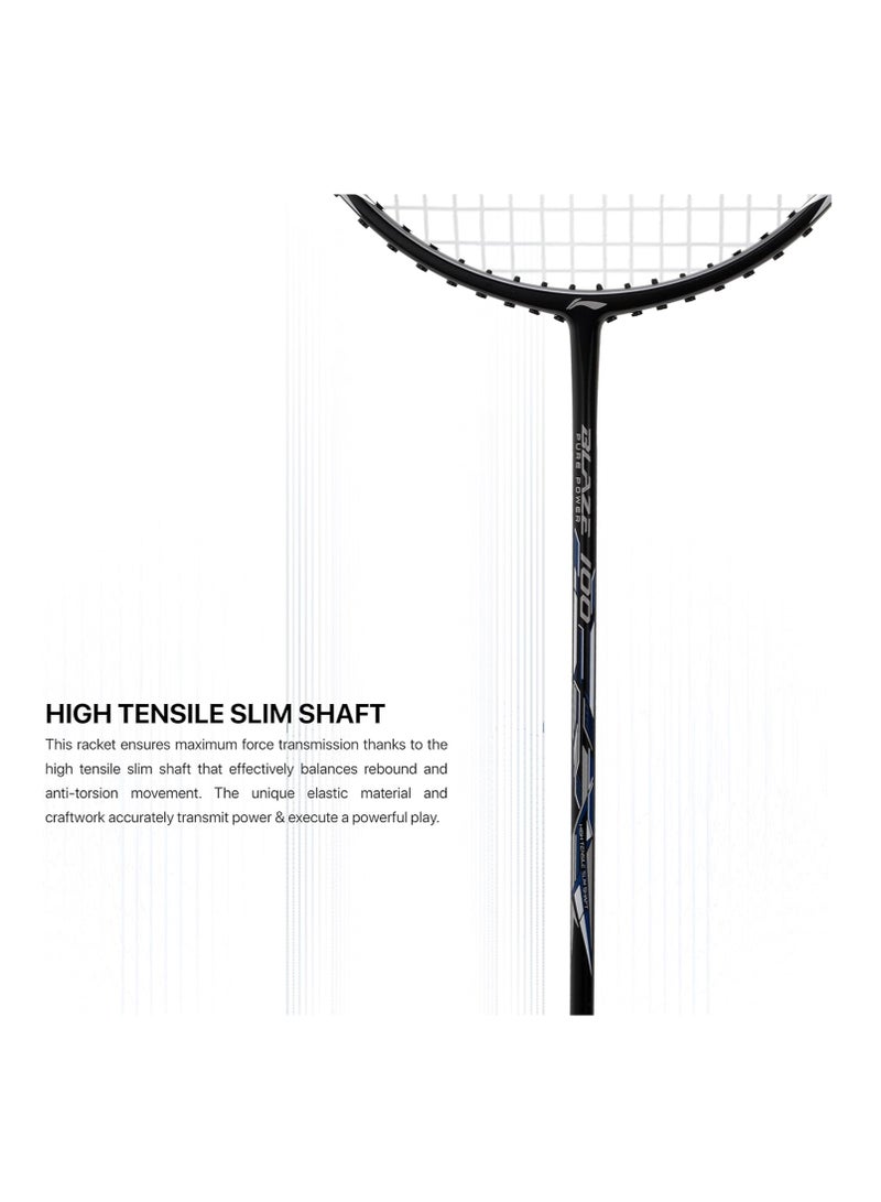 Li-Ning Blaze 100 (78) Unstrung Badminton Racket (Black/Silver/Navy) - Image 5