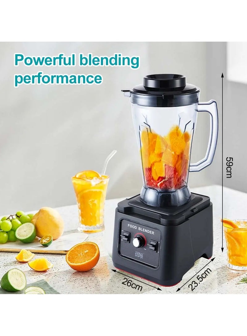 Winning Star Winning Star 1680W High-Speed Professional Blender | 6.5L Capacity Multi-Function Juicer & Grinder with PC Cup and ABS Base  - Image 2