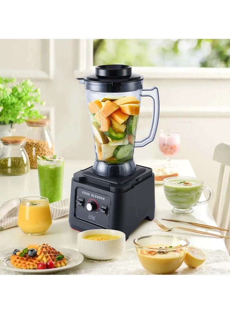 Winning Star Winning Star 1680W High-Speed Professional Blender | 6.5L Capacity Multi-Function Juicer & Grinder with PC Cup and ABS Base  - Image 3