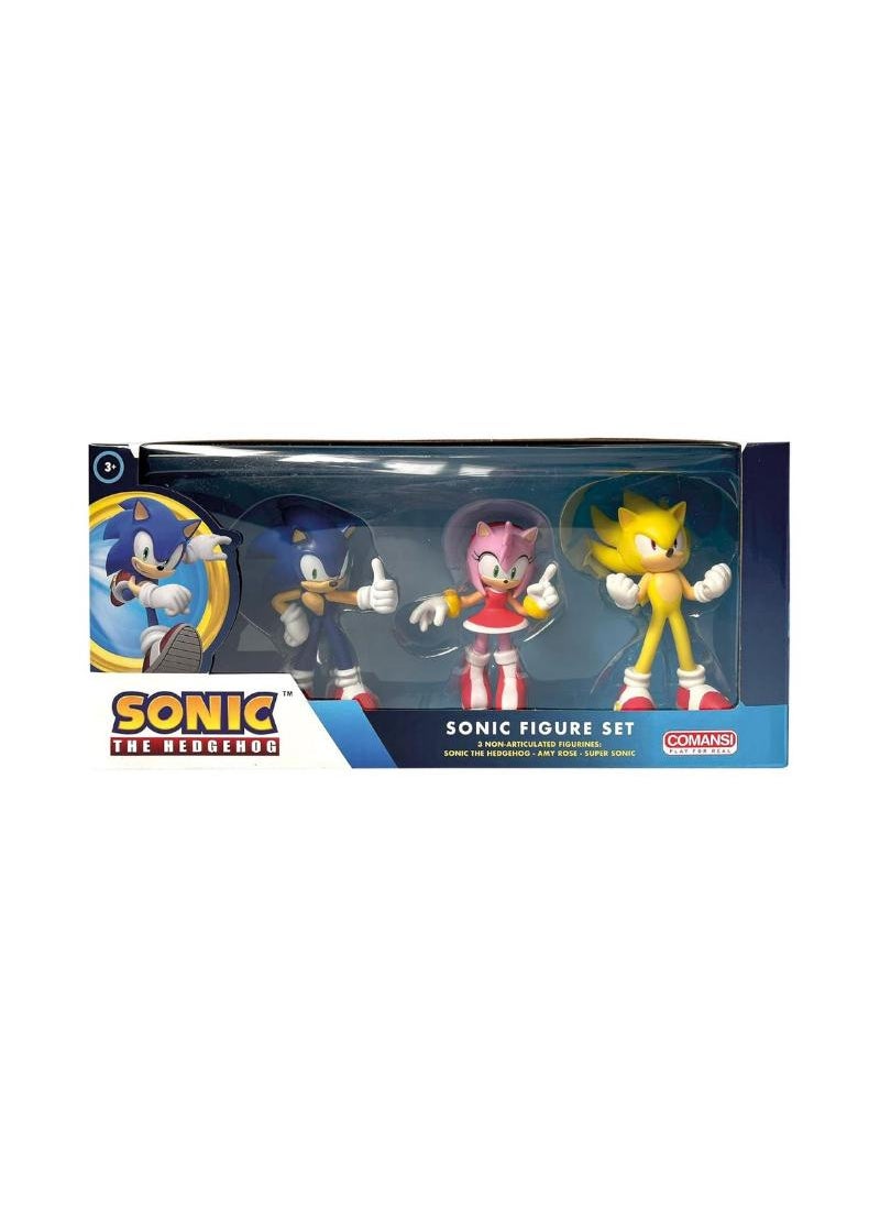 SONIC - Super Sonic Gift Box Set 3 Figurines (Y90303) | Action Figure - Image 1
