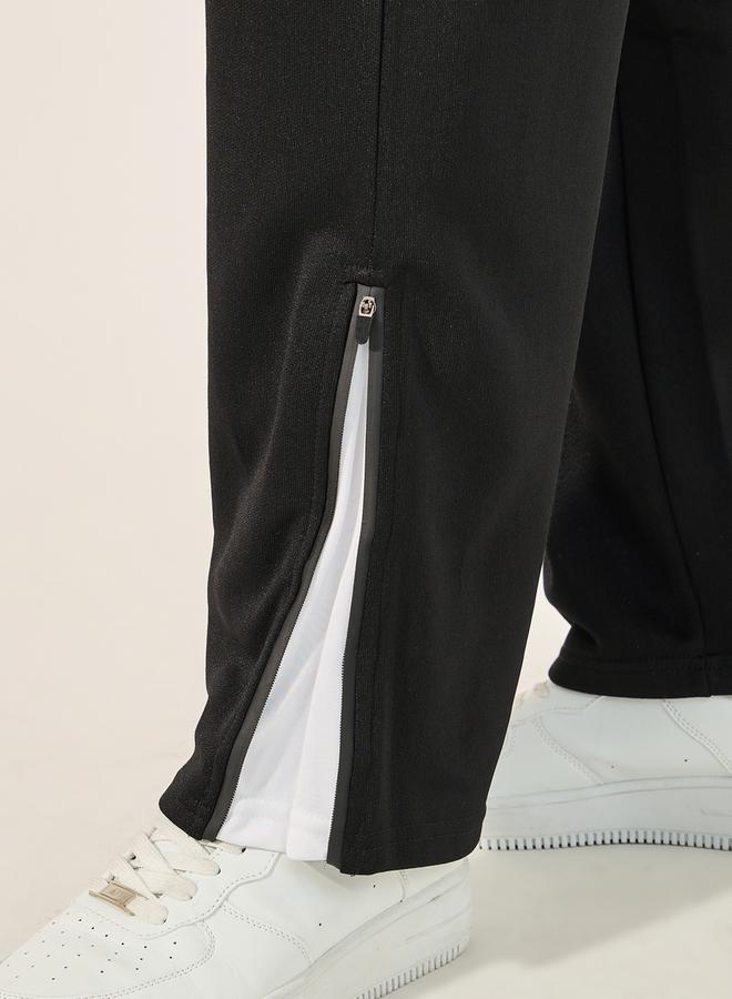 Styli Side Gusset Relaxed Track Pants with Zip Detail  - Image 4
