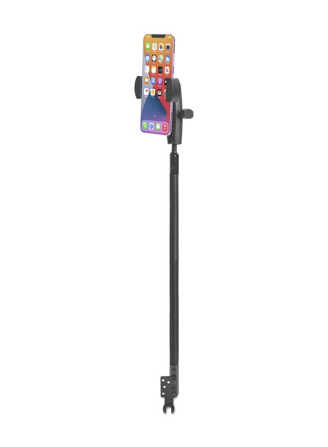 ARKON Mounts RoadVise XL Phone Holder with Seat Rail & Floor Mount | for Cars & Trucks | Solid & Flexible 18" Gooseneck | Solid 3.75" Shaft | Compatible with iPhone, Samsung, Pixel & More - Image 2