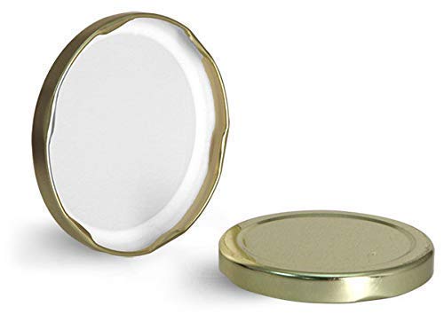 Ezalla1 Liter Round Glass Jar and Container 1000 ml with Rust Proof Air Tight Golden Lid for Kitchen Storage Jar Pickle Glass Sauce Jam jar PACK OF 6 - Image 3
