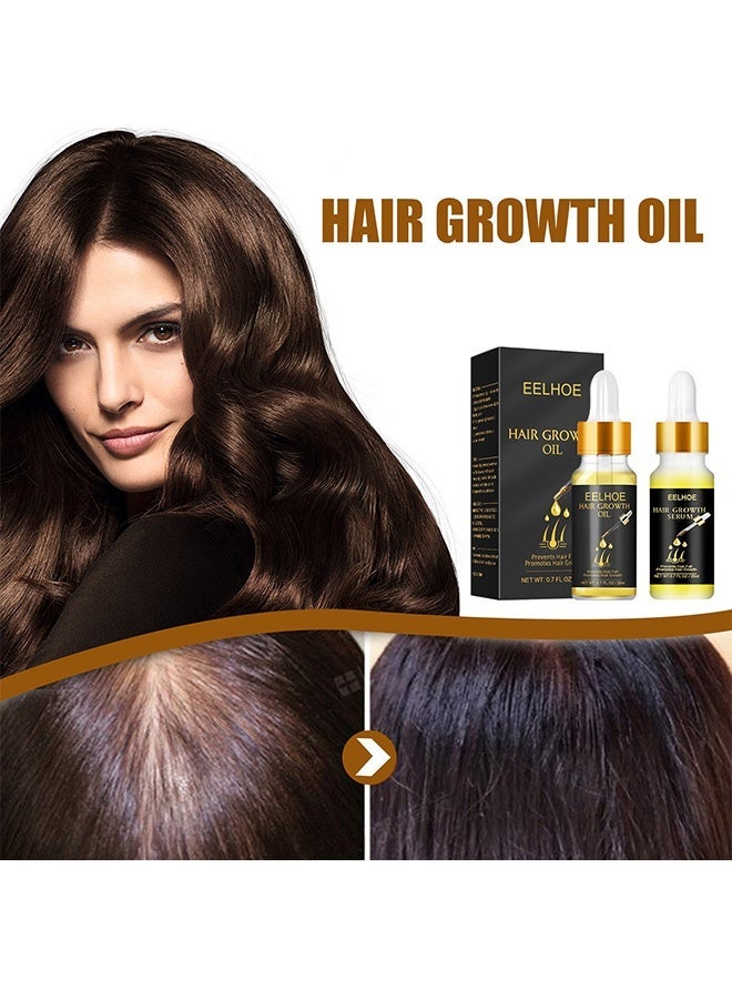 EELHOE Hair Growth Oil - Natural Biotin Hair Growth Oil Serum to Stimulate Hair Regrowth for Thicker Stronger Hair for Men & Women - Image 2