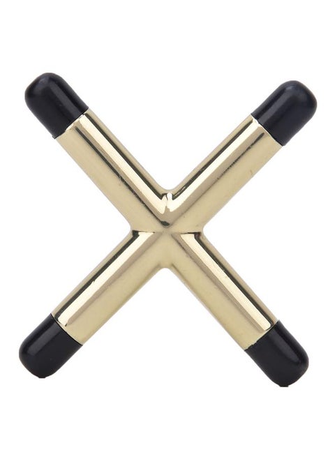 Metal Durable Anti-slip Billiards Snooker Pool Cue Rest Bridge Head Holder Billiard Accessory(Cross Type with Plastic Particle )