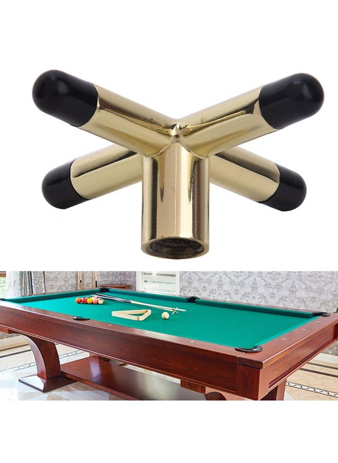 Metal Durable Anti-slip Billiards Snooker Pool Cue Rest Bridge Head Holder Billiard Accessory(Cross Type with Plastic Particle )