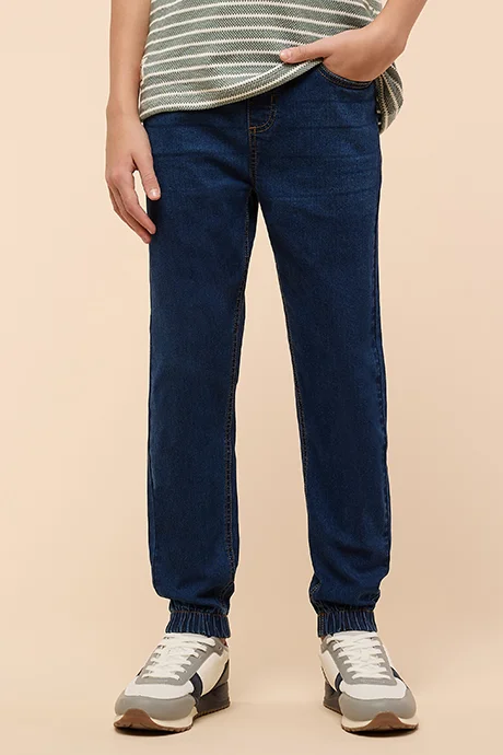 أر أند بي Washed Jogger Jeans with Drawstring Waist