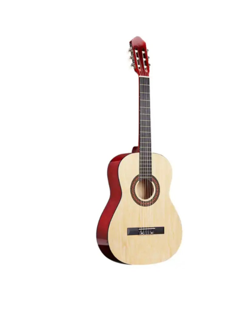 Megarya 39” Classical Guitar with Nylon Strings Guitar with Truss Rod for Beginner Professional Acoustic with Bag, Strap, Capo, Picks, Strings, Tuner(Natural)  - Image 2