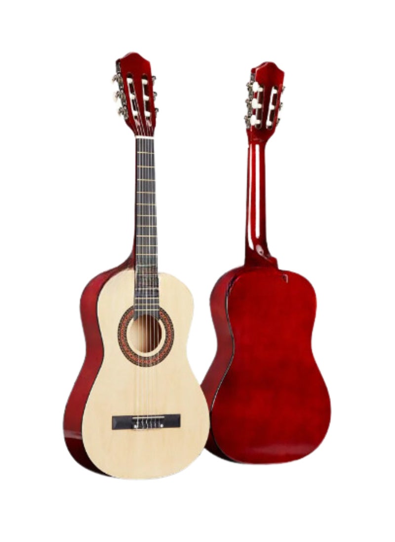 Megarya 39” Classical Guitar with Nylon Strings Guitar with Truss Rod for Beginner Professional Acoustic with Bag, Strap, Capo, Picks, Strings, Tuner(Natural)  - Image 3