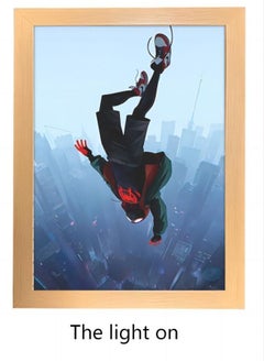 TNGames Spider-Man Miles, Frame Lamp,For Wall And Table, 23*17cm  - Image 3