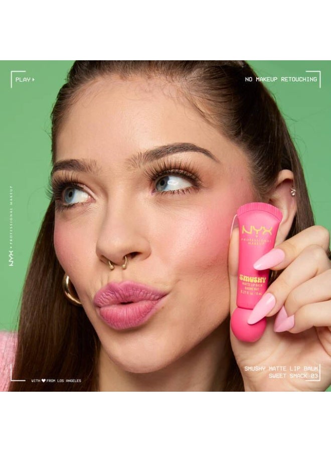 NYX PROFESSIONAL MAKEUP Smushy Matte Lip Balm SMB03 Sweet Smack - 8ml - Image 3