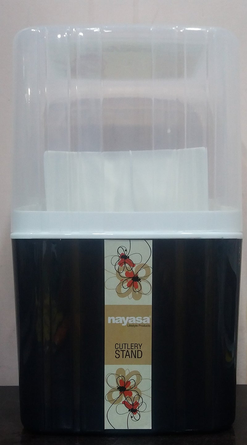 Nayasa Plastic Castle Cutlery Stand (Colour May Vary) - Image 3