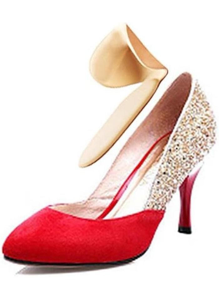 Generic Set of Gel Filled Heel Pads for High Heels and Extra Big Shoes for Women (Pair, Beige) - Image 1