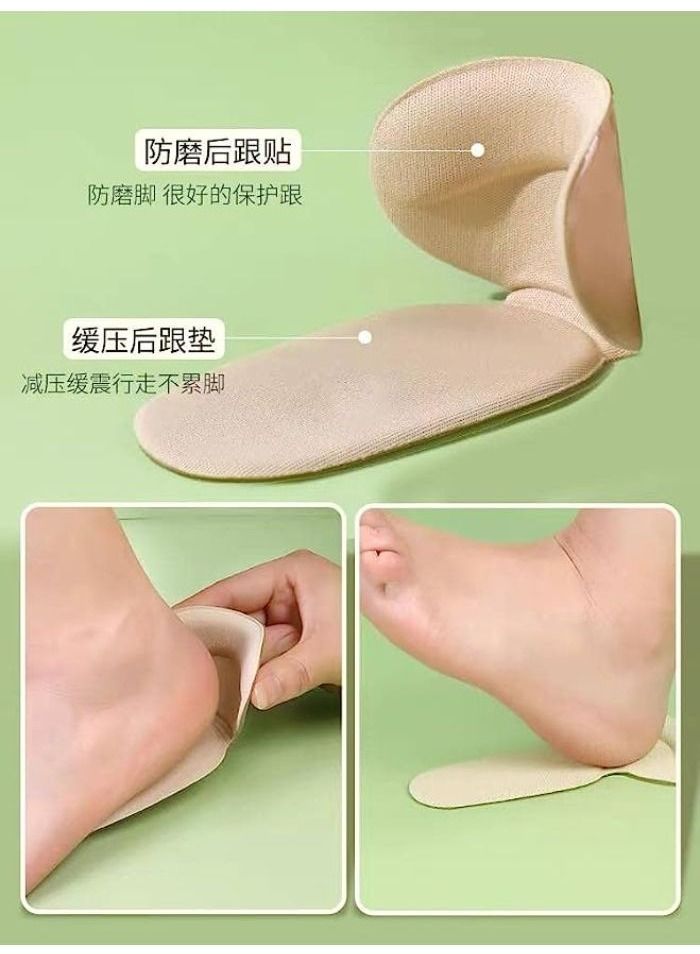 Generic Set of Gel Filled Heel Pads for High Heels and Extra Big Shoes for Women (Pair, Beige) - Image 3