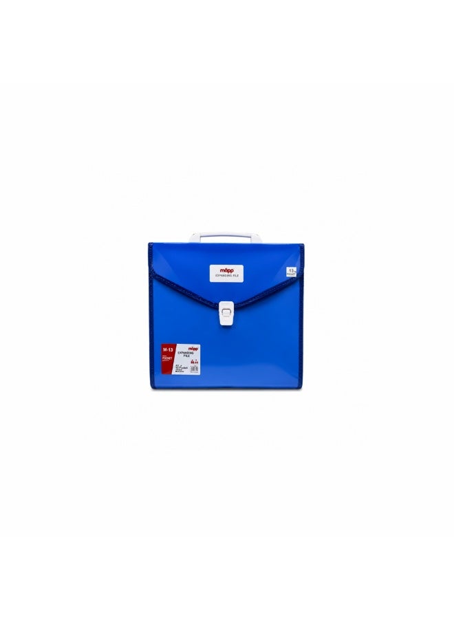 شنطة مستندات ملف توسيع 12 جيب موديل MG8817F أزرق