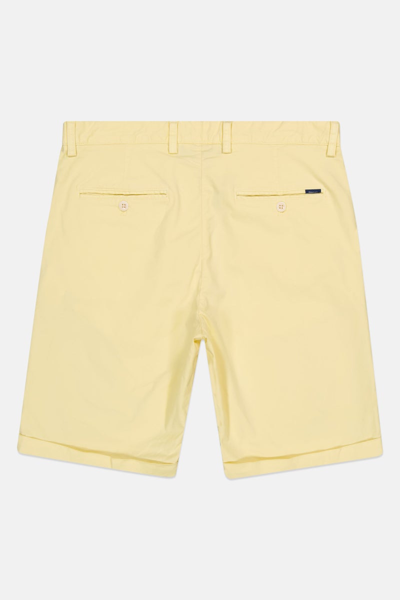 GANT Men Solid Chino Shorts, Yellow - Image 3