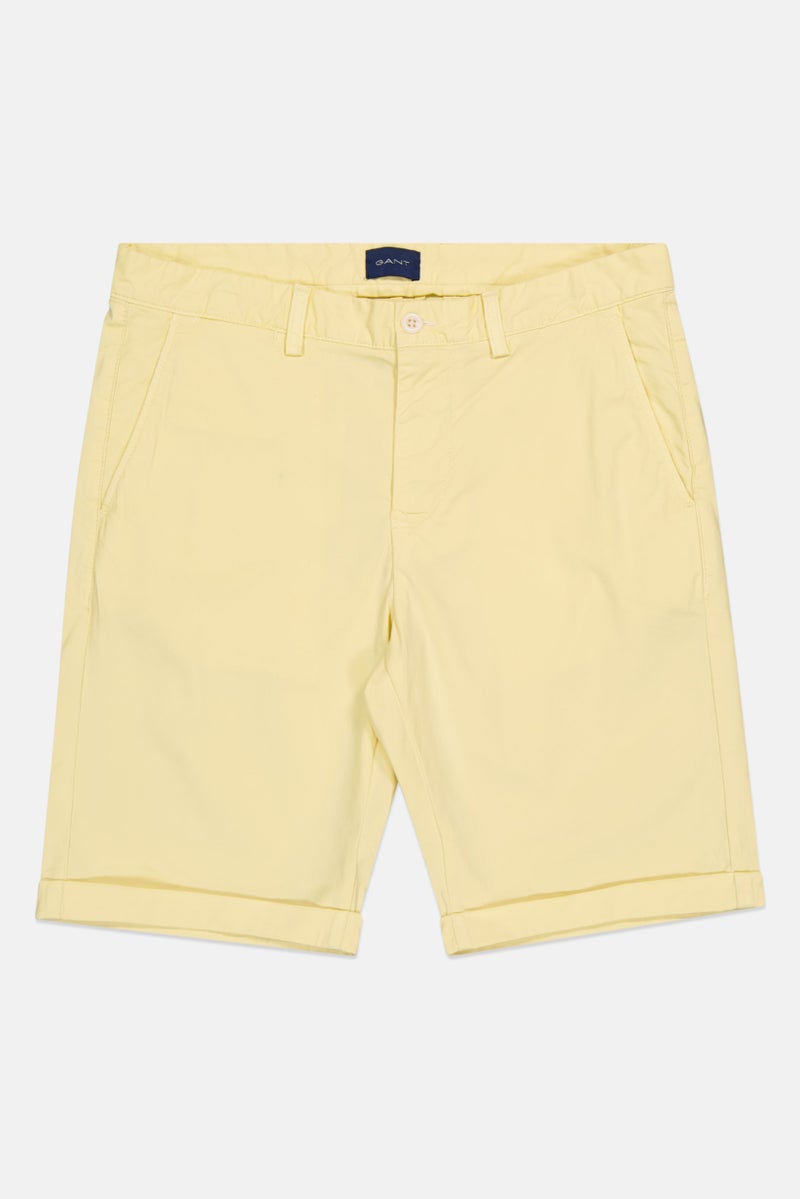 GANT Men Solid Chino Shorts, Yellow - Image 2