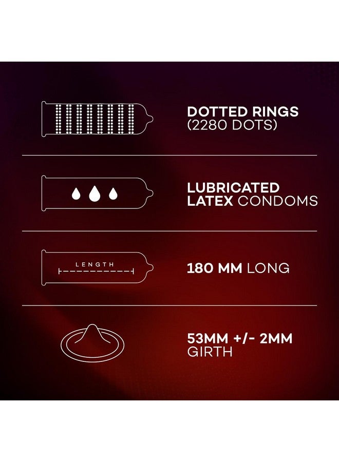 Manforce Cocktail Strawberry & Vanilla Extra Dotted & Flavoured Condoms | 10 pcs | Lubricated Latex Condoms | India’s No. 1* Condom Brand for Safe Sex - Image 4