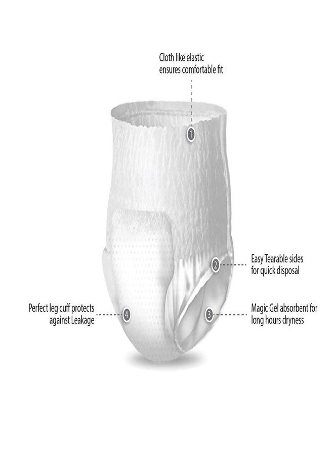 ديلوكس حفاضات فاخرة للكبار، سراويل قابلة للسحب، مقاس XL-XXL، 41-60 بوصة (30 قطعة) - Image 4
