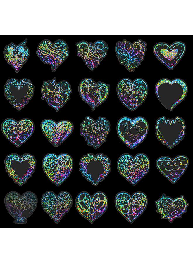 Bluejw 50 Love Sparkling Girl Laser Stickers Window Luggage Color Personality Laser Stickers - Image 5