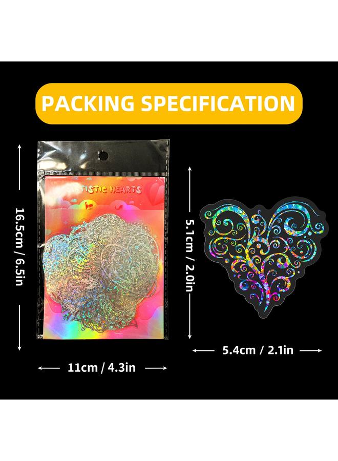 Bluejw 50 Love Sparkling Girl Laser Stickers Window Luggage Color Personality Laser Stickers - Image 3
