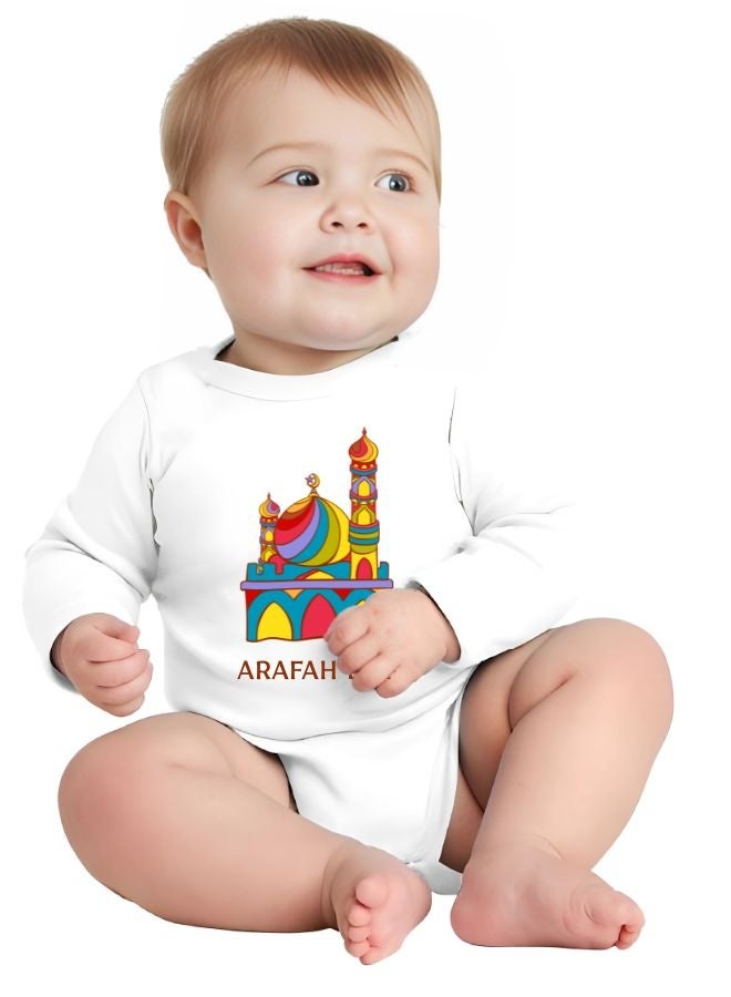 PRINTSHOP4ME Arafah Day Baby Romper|Long Sleeve Cotton Romper|Eid & Hajj Baby Outfit  - Image 2