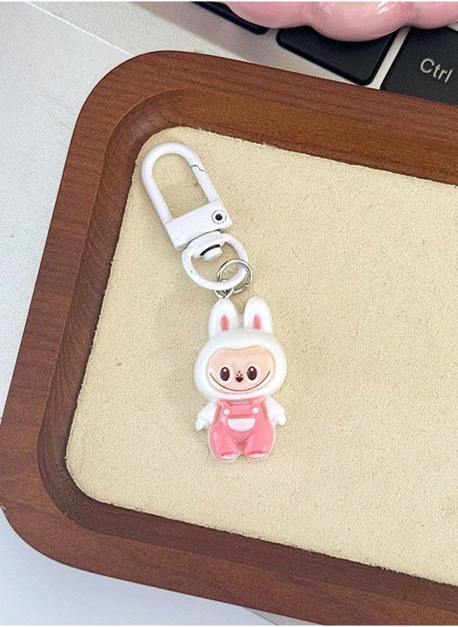Organizer Labubu Cute Keychain Cartoon Novelty Keychains for Girl Fashion Keyrings Accessory for Women Bags and Keys  - Image 5