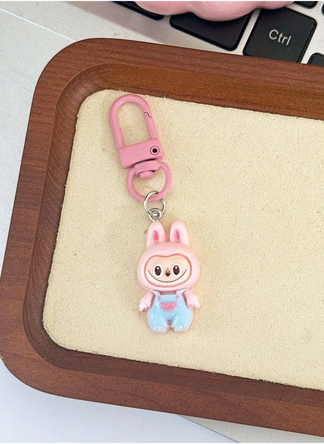 Organizer Labubu Cute Keychain Cartoon Novelty Keychains for Girl Fashion Keyrings Accessory for Women Bags and Keys  - Image 4