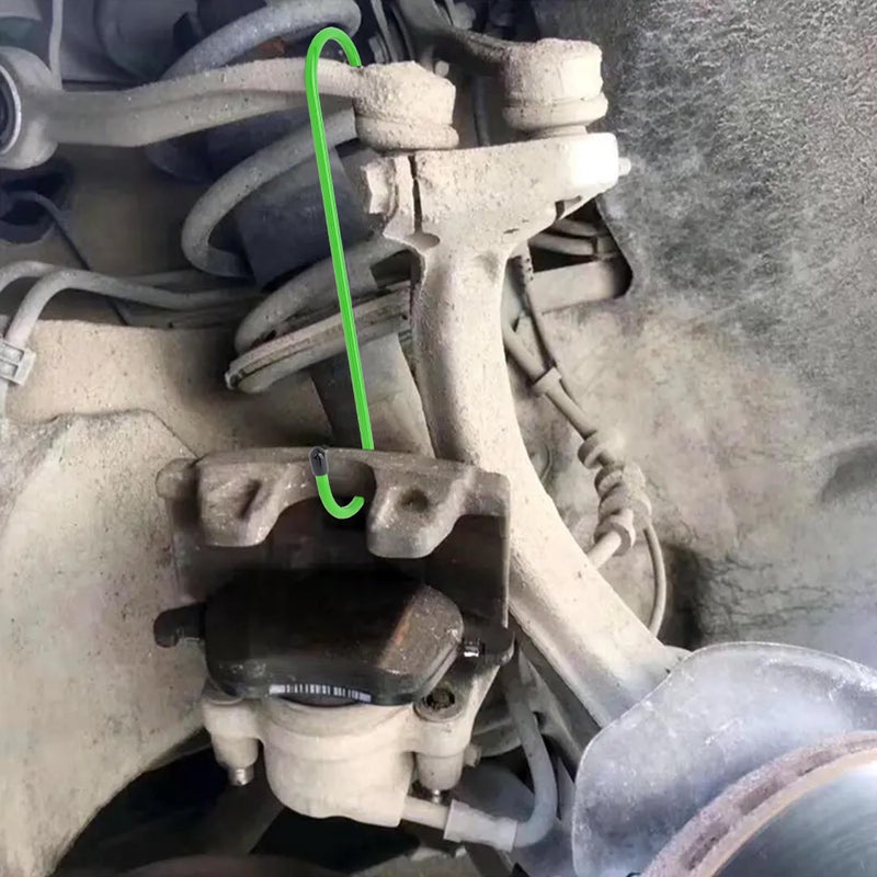 Stacool 4PCS Brake Caliper Hangers,Brake Caliper Tool/Brake Caliper Compression Tool for Changing Brake Pads,Braking,Universal Automotive Tools Brake Caliper Hooks with Rubber Caps (4, Green) - Image 5