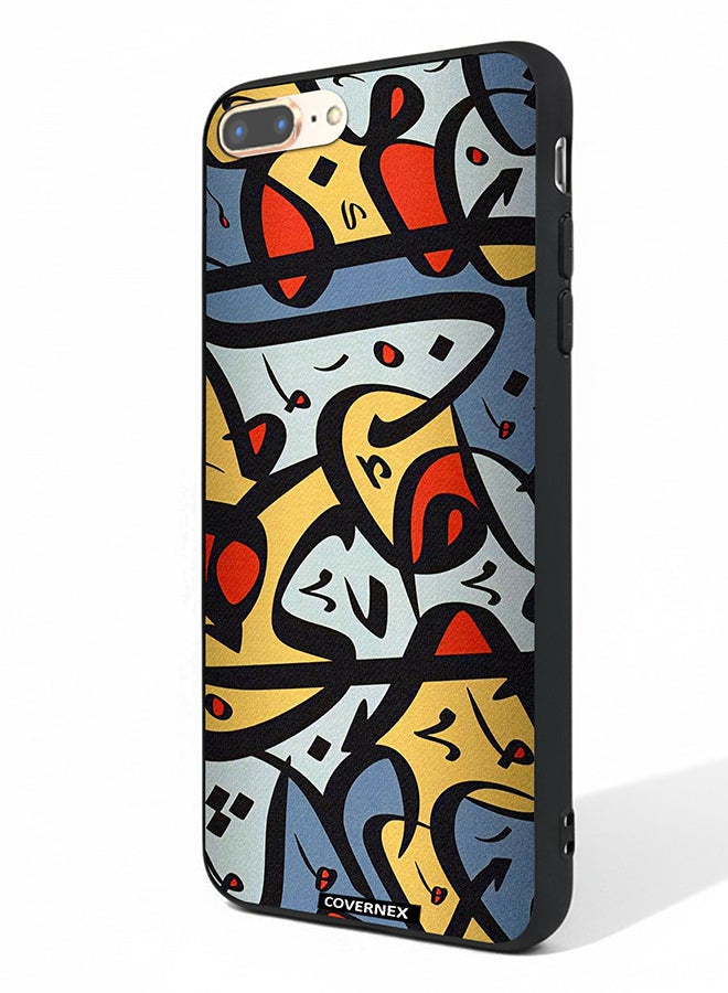 Covernex Apple iPhone 8 Plus Protective Case Cover Printed Featuring Abstract Arabic Calligraphy Art - Image 1