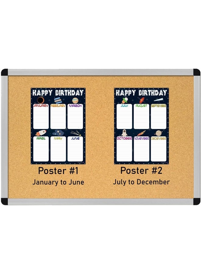 3D Learning LLF Space Birthday Charts- Laminated 14x19.5in. - Classroom Posters and Decorations, Back to School Supplies, Teachers' Posters for Preschool, Kindergarten, Elementary Classes, Home Decor, Kids Bedrooms - Image 5