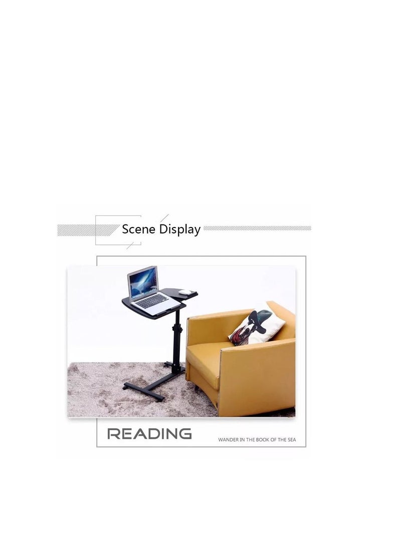 Adjustable and foldable metal laptop table