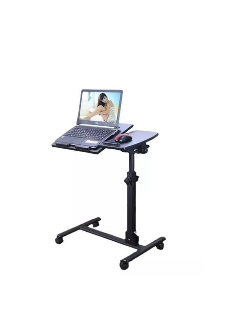 Adjustable and foldable metal laptop table