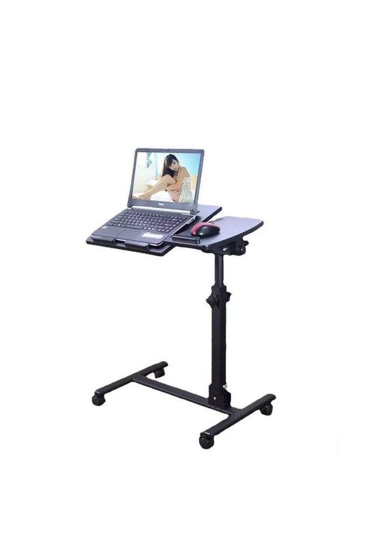 Adjustable and foldable metal laptop table