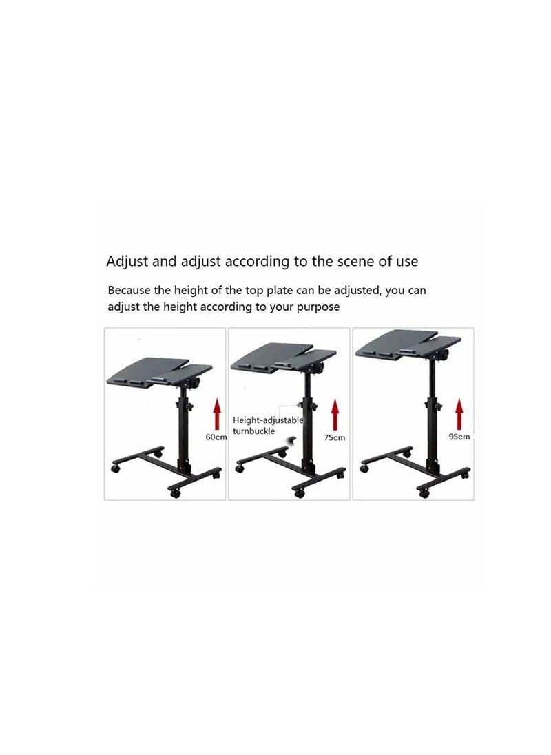Adjustable and foldable metal laptop table