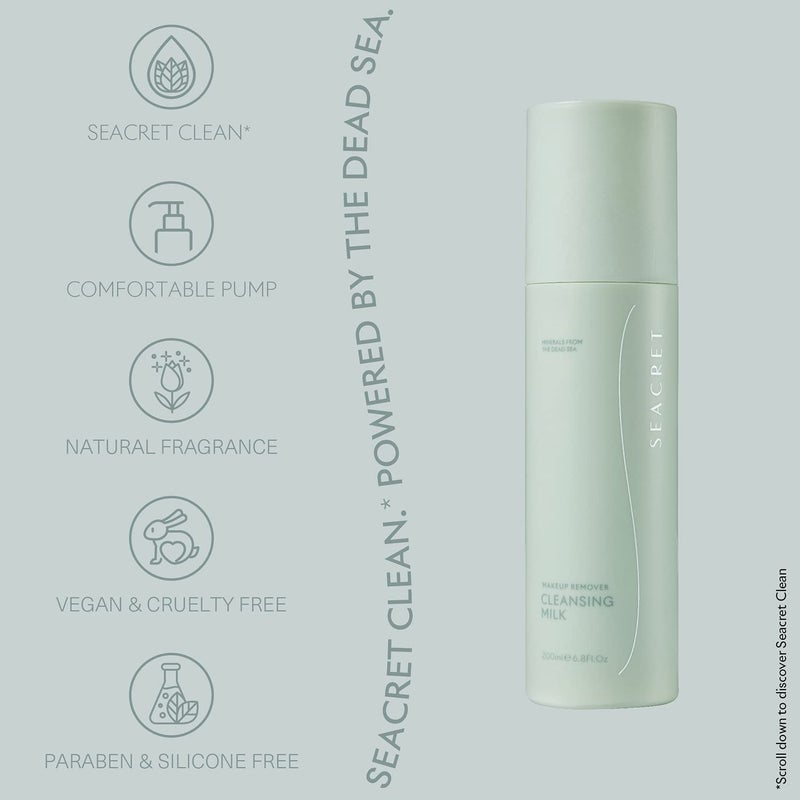 Seacret Facial Cleansing Milk with Dead Sea Minerals and Other Moisturizing Components, Great for Women and Men, 7.1 oz. - Image 4