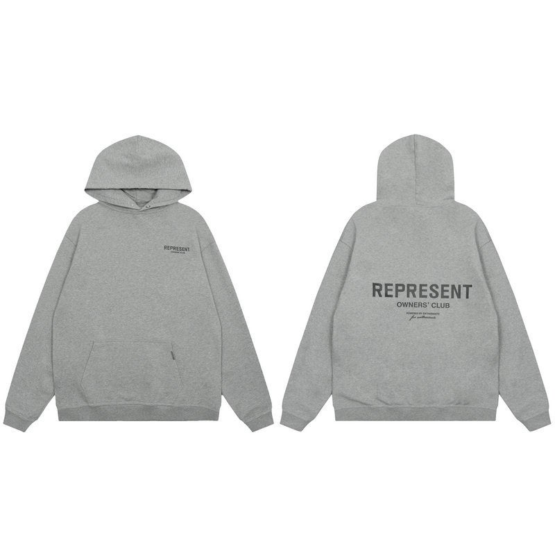 Represent Crocodile Letter Slogan Goddess Angel Tiger Print High Street Hoodie Sweatshirt Trendy - Image 1