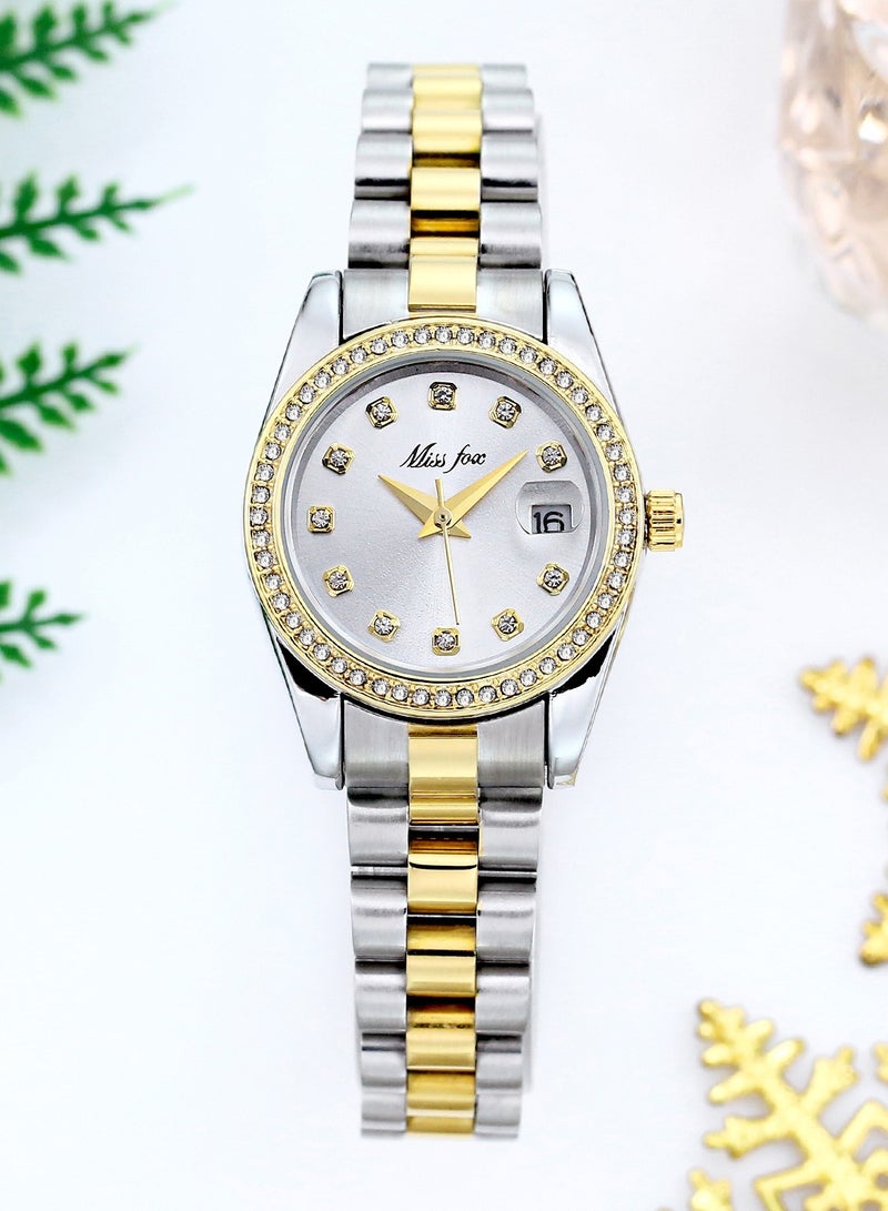 MISS FOX Women's Stylish and Versatile Stainless Steel Waterproof Quartz Watch - Image 1