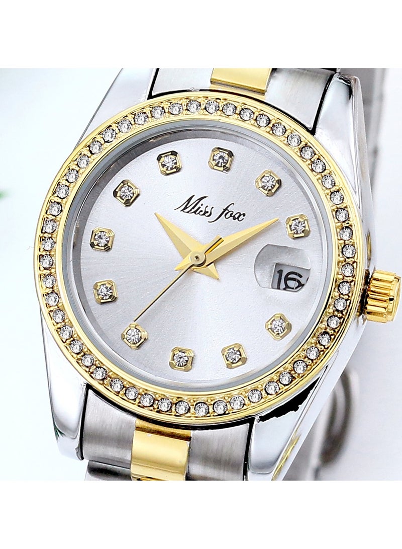MISS FOX Women's Stylish and Versatile Stainless Steel Waterproof Quartz Watch - Image 2