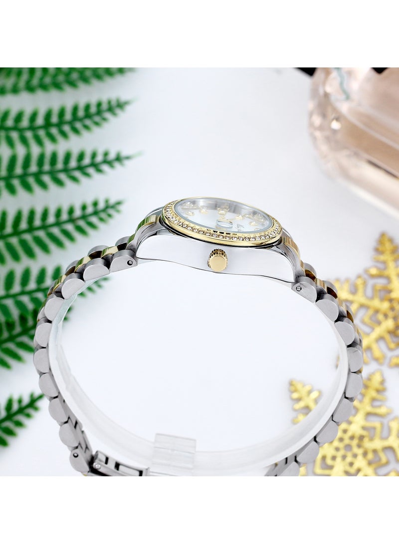 MISS FOX Women's Stylish and Versatile Stainless Steel Waterproof Quartz Watch - Image 3