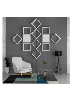 Stylish Home White wall shelf, consisting of 12 pieces, model RAF-03  - Image 4
