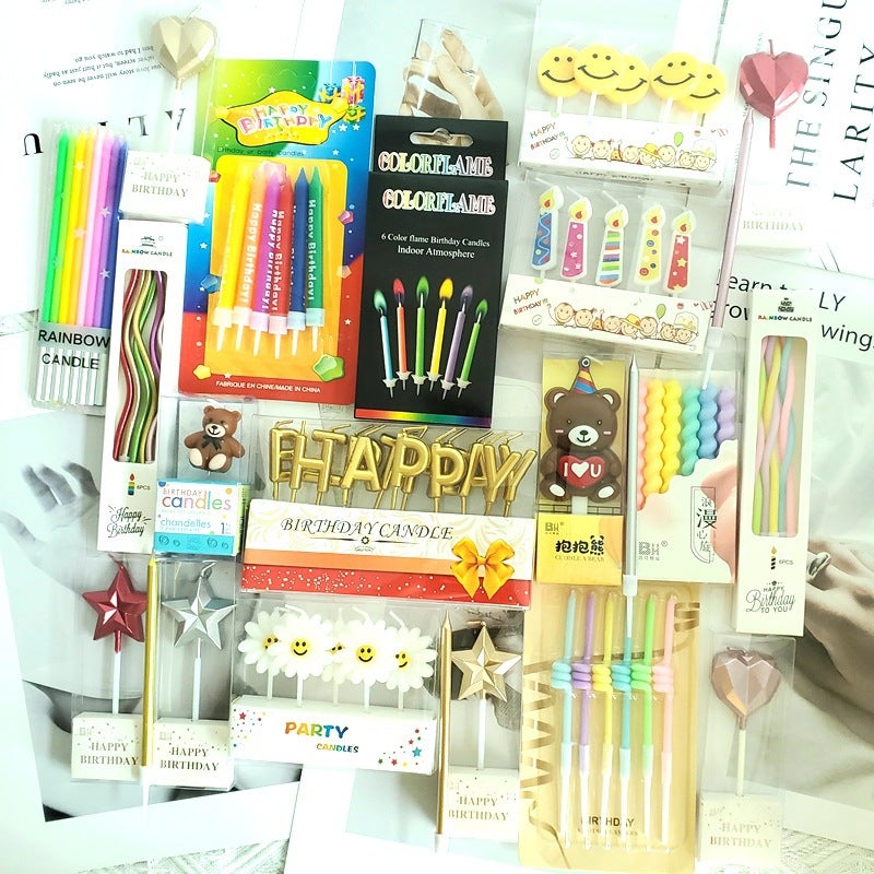 Bear Digital Candle Ornaments Party Dessert Dress Up Creative Baking Cake Decoration Birthday Diy Candle Pencil - Image 2
