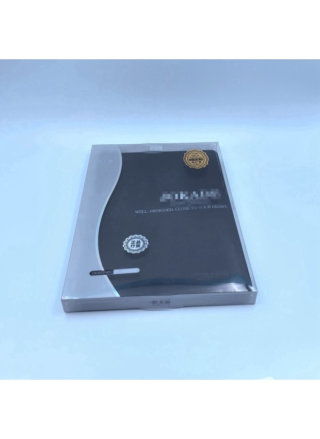 Generic - Applicable Ipad Case Solid Color Ipad10 Tablet Protective Case Leather Case 9 Generation Mirror Pro Protective Case Matepad11-Color:Three-fold With Pen Slot-smoked Purple-Applicable Model:Ipadair 6-13inch (m2) (2024) Neutral 12.9inch Arrival (without Home Key) - Image 1