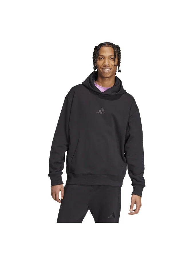 Adidas Adidas M A Szn Ft Hd Black Hooded Sweat Sweatshirts For Men