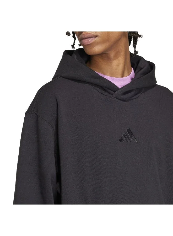 Adidas black ALL SZN French Terry Hoodie for Men | Best Price UAE