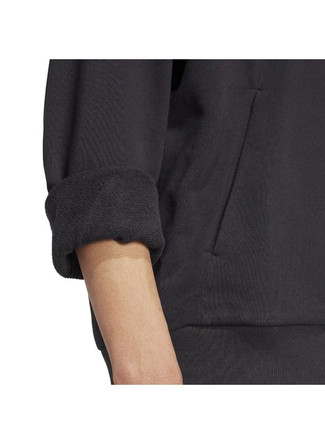 Adidas black ALL SZN French Terry Hoodie for Men | Best Price UAE