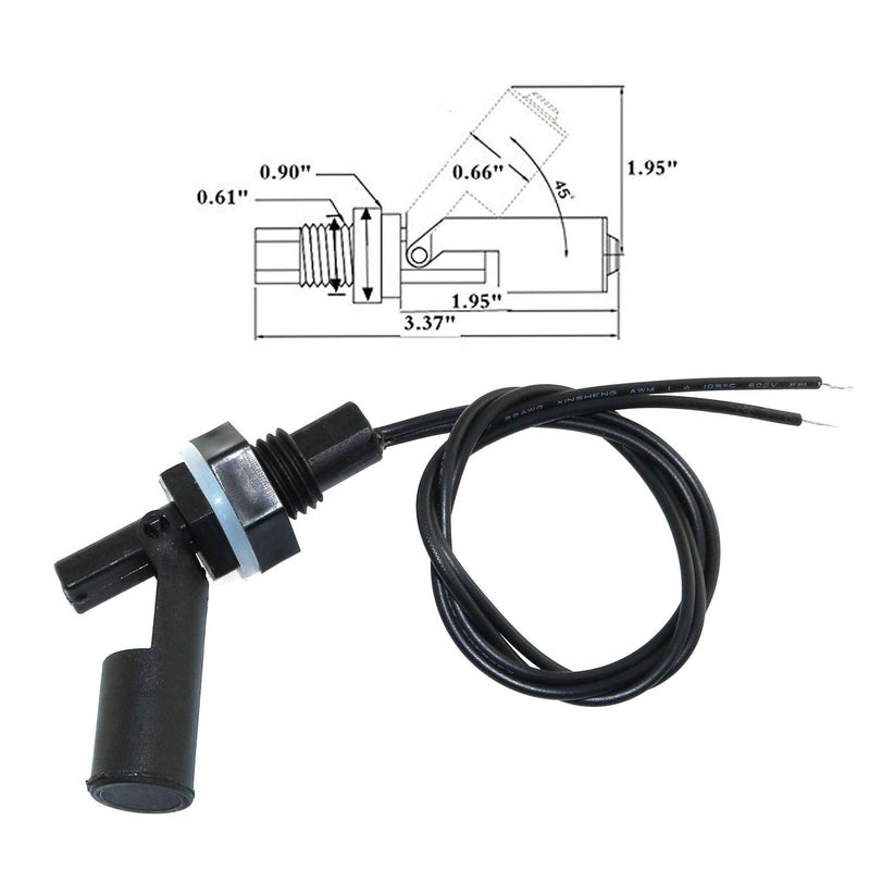 Maxmoral 2pcs Water Level Sensor DC 110V Side Mount Horizontal Liquid Float Switch for Aquarium Tank - Image 5