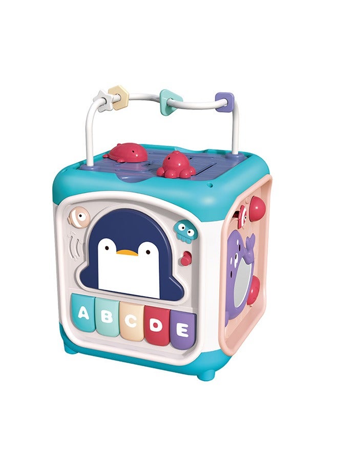 Baby Learning Activity Cube, Montessori Sensory Toys for Toddlers 0-3, Infant Educational Busy Center, Travel Carseat Toy, Birthday Gifts for 1 2 3 Year Old Boys Girls (15.5×13×12.5cm） - Image 5